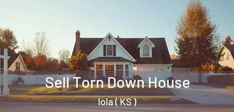  Sell Torn Down House Iola ( KS )